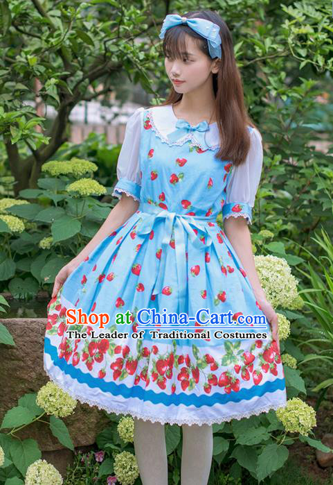 Traditional Classic Elegant Women Costume One-Piece Dress, Restoring Ancient Princess Bubble Skirt Giant Swing Sweet Dress for Women