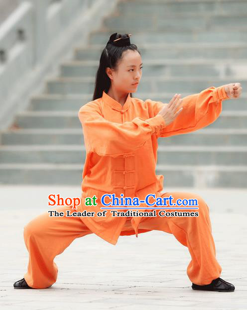 Traditional Chinese Wudang Uniform Taoist Uniform Kungfu Kung Fu Clothing Clothes Pants Shirt Supplies Wu Gong Outfits, Chinese Tang Suit Wushu Clothing Tai Chi Suits Uniforms for Women