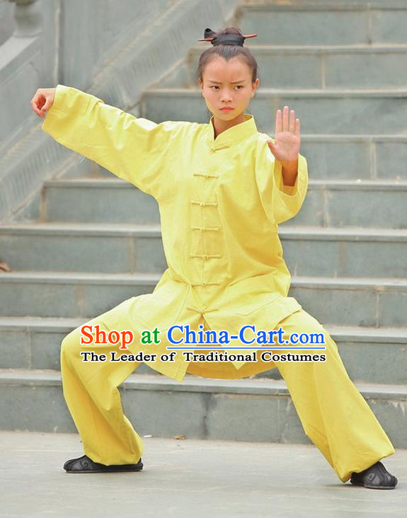 Traditional Chinese Wudang Uniform Taoist Nun Uniform Kungfu Kung Fu Clothing Clothes Pants Shirt Supplies Wu Gong Outfits, Chinese Tang Suit Wushu Clothing Tai Chi Suits Uniforms for Women