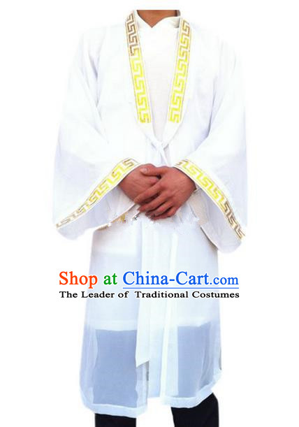 Traditional Chinese Wudang Uniform Taoist Uniform Priest Frock Complete Set Veil Long Robe Tai Chi Suits Uniforms for Men