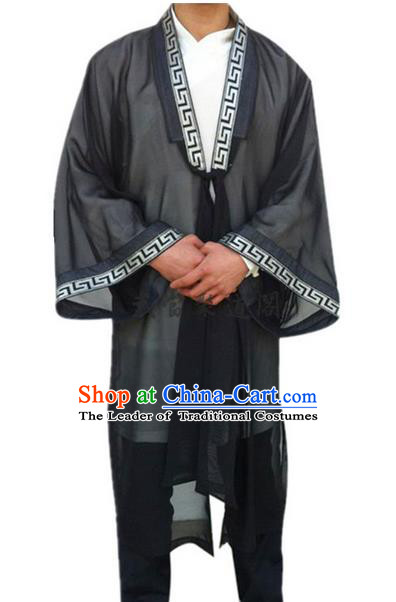 Traditional Chinese Wudang Uniform Taoist Uniform Priest Frock Complete Set Veil Long Robe Tai Chi Suits Uniforms for Men