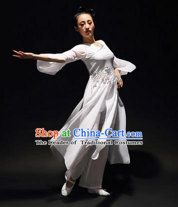 Traditional Chinese Classical Yangko Silk Dance Clothing, Yangge Fan Dancing Costume Chorus Suits, Folk Dance Yangko Costume for Women