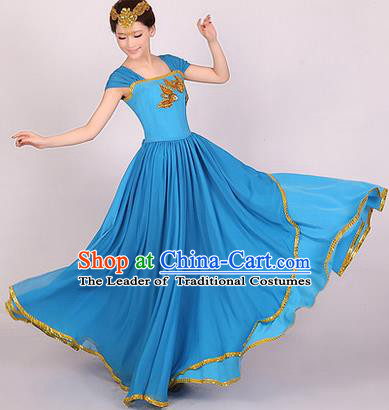 Traditional Chinese Classic Stage Performance Chorus Singing Group Dress Modern Waltz Dance Costumes, Chorus Competition Costume, Compere Costumes for Women