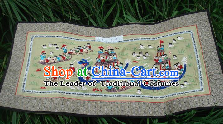 Traditional Chinese Miao Nationality Classic Hand Made Embroidery Flake-One Hundred of Children