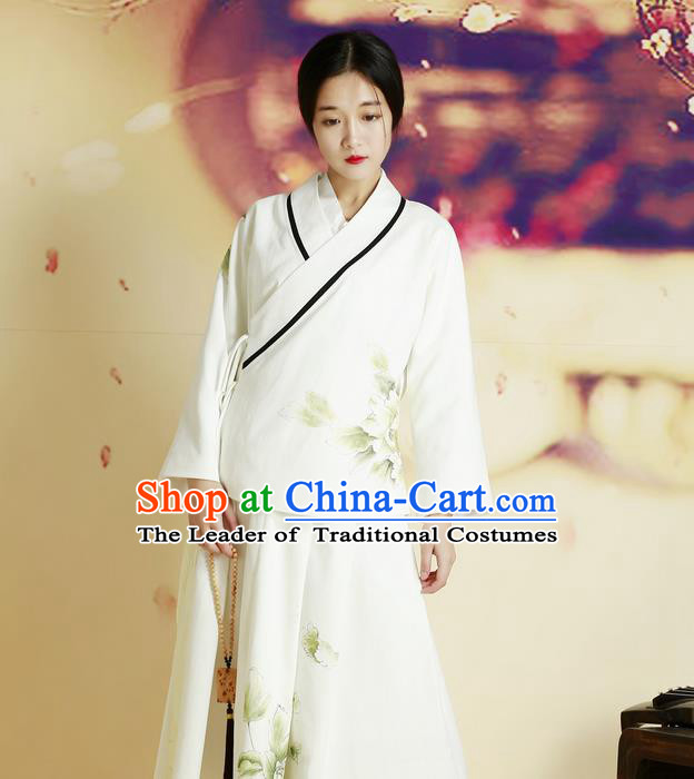 Traditional Chinese Female Costumes, Chinese Acient Clothes, Chinese Cheongsam, Tang Suits Slant Opening Plate Buttons Blouse for Women