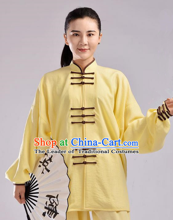 Top Signature Cotton Kung Fu Costume Martial Arts Kung Fu Training Uniform Gongfu Shaolin Wushu Clothing Tai Chi Taiji Teacher Suits Uniforms for Women