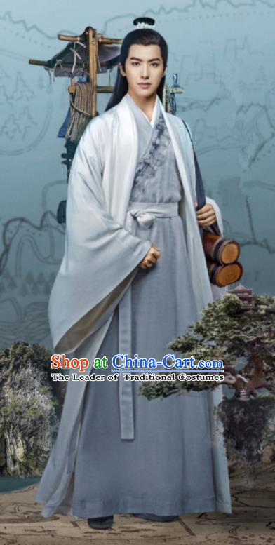 Traditional Chinese Legend Of Fu Yao Tang Dynasty Prince Clothing, China Ancient Nobility Childe Embroidered Costume for Men