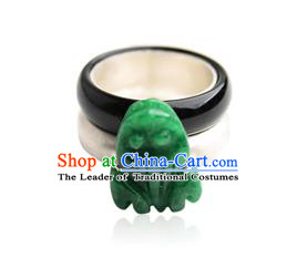 Traditional Korean Accessories Asian Korean Fashion Wedding Jadeite Rings for Women