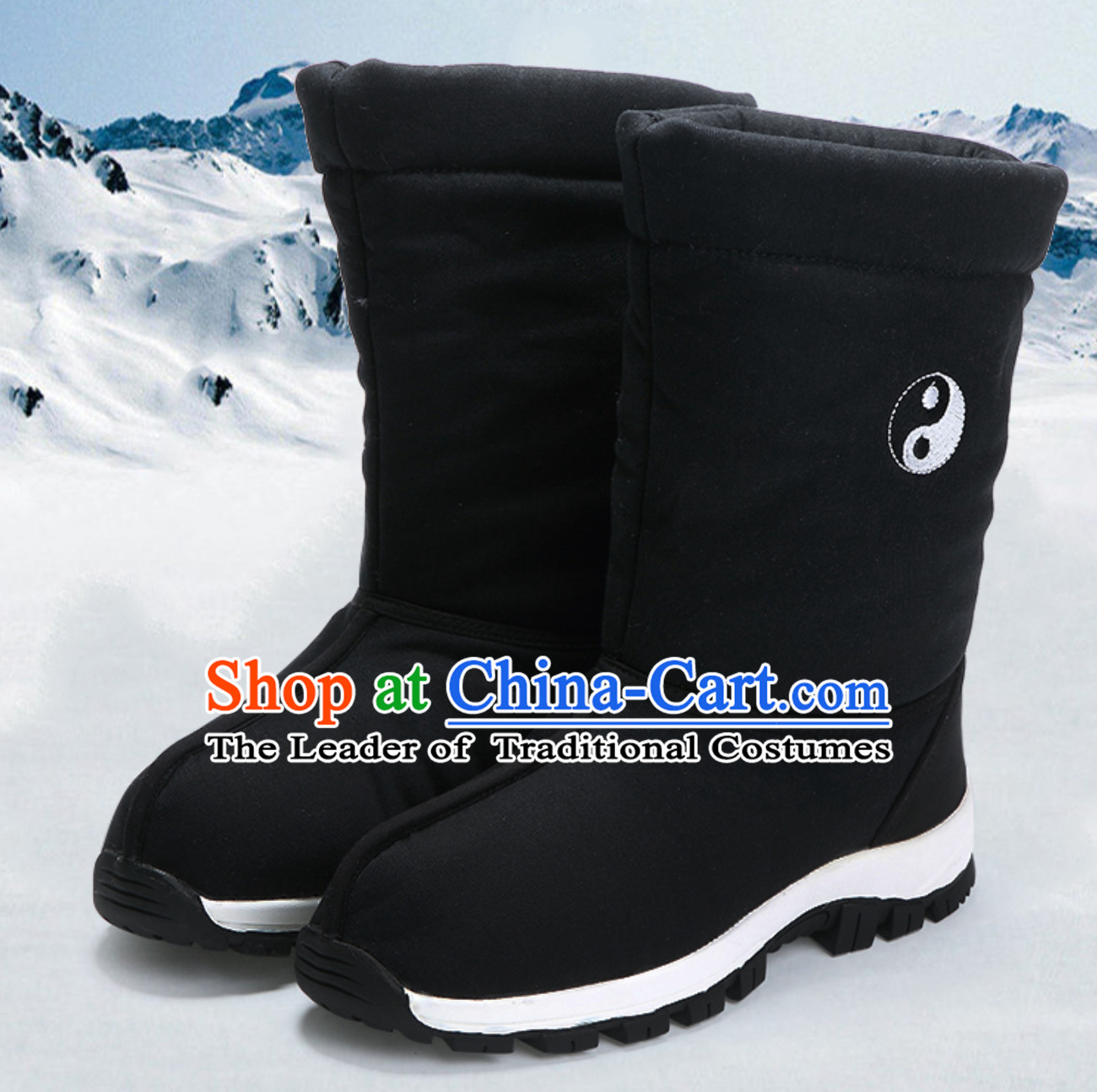 Chinese Classical Winter Wear Wudang Daoist Tai Chi High Boots