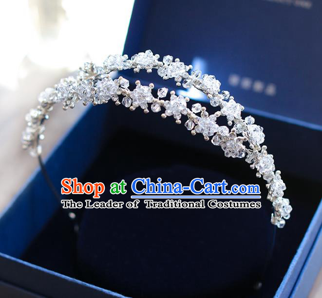 Chinese Traditional Bride Hair Accessories Wedding Crystal Hair Clasp Headwear for Women