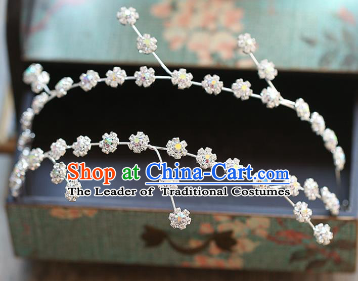 Chinese Traditional Bride Hair Accessories Baroque Wedding Flowers Hair Clasp for Women