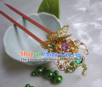 Traditional Handmade Chinese Ancient Classical Hair Accessories Wooden Hairpins for Women