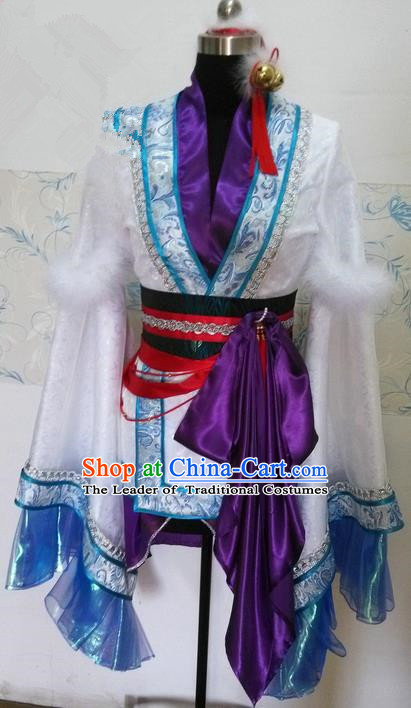 Traditional Ancient Chinese Imperial Prince Costume Complete Set, Elegant Hanfu Nobility Childe Robe, Chinese Swordsman Cosplay Clothing for Men