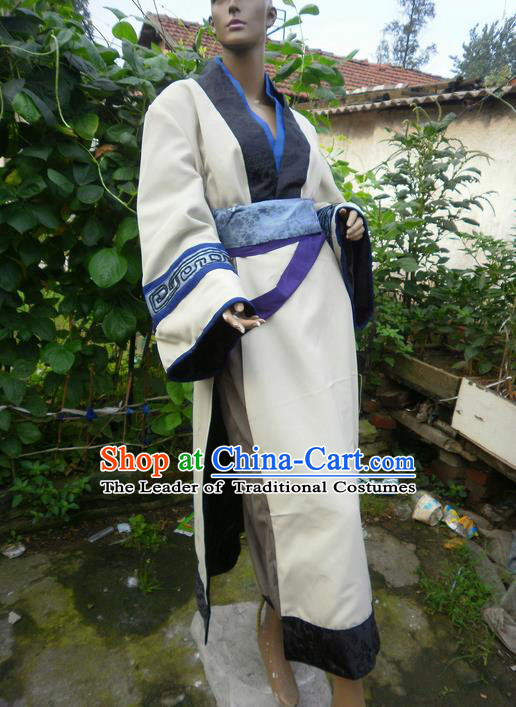 Traditional Ancient Chinese Classical Cartoon Character Uniform Cosplay Game Role Qin Dynasty Swordmen Costume Complete Set for Men