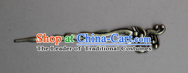 Traditional Chinese Ancient Miao Ethnic Minority Palace Hair Jewelry Accessories, Hmong Handmade Silver Hairpins, Miao Ethnic Jewelry Accessories Hair Claw for Women