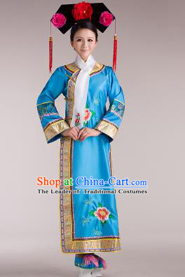 Traditional Ancient Chinese Imperial Emperess Costume, Chinese Qing Dynasty Lady Dress, Cosplay Chinese Man Nationality Peri Imperial Princess Clothing for Women