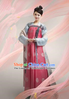 Traditional Ancient Chinese Imperial Emperess Costume, Chinese Tang Dynasty Wedding Dress, Cosplay Chinese Peri Imperial Princess Embroidered Clothing for Women