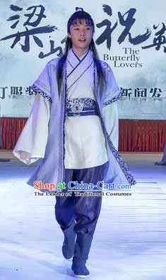 Traditional Ancient Chinese Male Costume, Chinese Han Dynasty Student Dress, Chinese Swordsman Clothing for Men