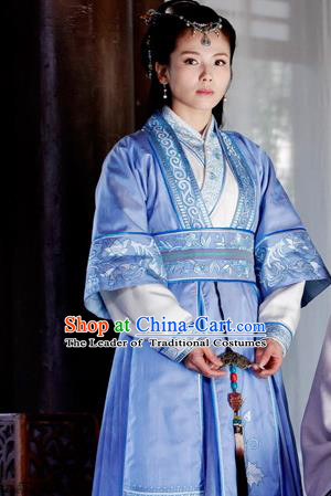 Traditional Ancient Chinese Female Costume, Chinese Ancient Swordswoman Dress, Cosplay Chinese Chivalrous Swordsman Clothing for Women