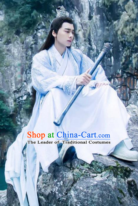 Traditional Chinese Ancient Costumes Ancient Chinese Cosplay Swordsman Knight Costume for Men