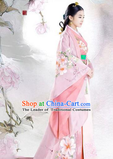 Traditional Ancient Chinese Imperial Emperess Costume, Chinese Han Dynasty Young Lady Dress, Cosplay Chinese Princess Consort Clothing Hanfu for Women