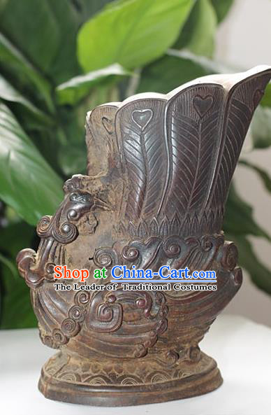 Traditional Chinese Miao Nationality Crafts Decoration Accessory, Hmong Handmade Exorcise Evil Phoenix Ornaments, Miao Ethnic Minority Adornment