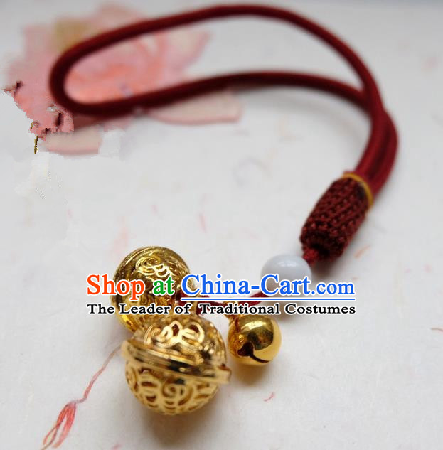 Traditional Chinese Ancient Crafts, China Handmade Anklets Jewelry Accessories Bells Ankle Chain for Women