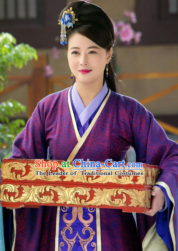 Chinese Teleplay Flower Shabana Flyings Sky Palace Gentlewoman Dance Dress, Traditional Chinese Ancient Song Dynasty Imperial Consort Costume and Headpiece Complete Set for Women