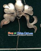 Traditional Chinese Ancient Classical Miao Silver Handmade Hair Accessories Little Hairpin Hair Fascinators for Women