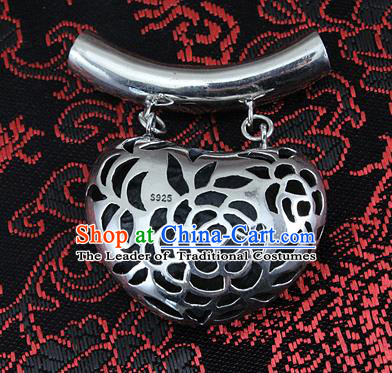 Traditional Handmade Chinese Ancient Classical Accessories Sliver Pendant Pendent for Women