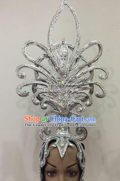 Top Grade Halloween Parade Hair Accessories Brazilian Rio Carnival Samba Dance Headwear for Women