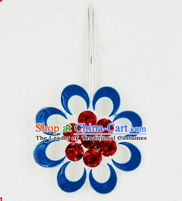 Top Grade Chinese Ancient Peking Opera Hair Accessories Diva Crystal Hairpins, Traditional Chinese Beijing Opera Hua Tan Hair Clasp Head-ornaments