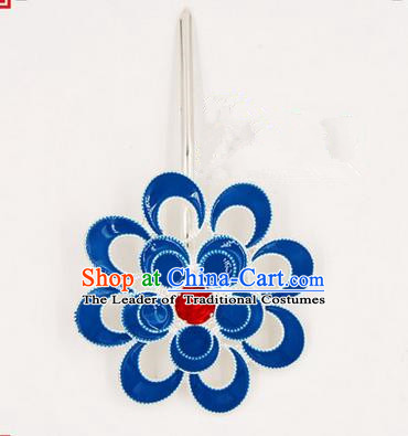 Top Grade Chinese Ancient Peking Opera Hair Accessories Diva Crystal Hairpins, Traditional Chinese Beijing Opera Hua Tan Hair Clasp Head-ornaments