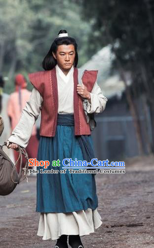 Traditional Asian Chinese Ancient Song Dynasty Commoner Costume, China Elegant Hanfu Clothing Bao Zheng Scholar Clothing