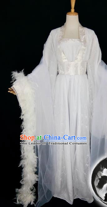 Asian Chinese Traditional Cospaly Han Dynasty Empress Costume, China Elegant Hanfu Peri Princess Clothing for Women
