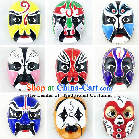 Asian Chinese Photography Film Props Traditional China Peking Opera Facial Makeup Beijing Opera Facial Masks