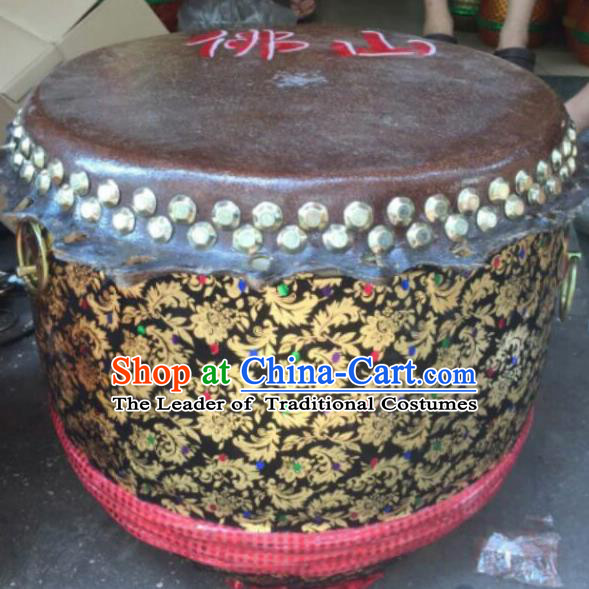 Dragon Dance Lion Dance Black Drum Cowhide Drum Cart Musical Instrument Tupan Complete Set
