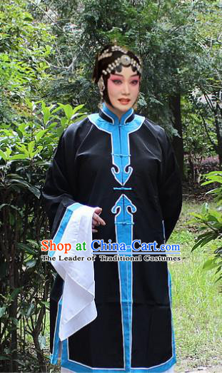 Traditional China Beijing Opera Qingyi Costume, Ancient Chinese Peking Opera Old Women Clothing