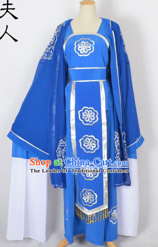 Traditional Chinese Professional Peking Opera Shaoxing Opera Pantaloon Costume, China Beijing Opera Female Clothing Long Robe Dress