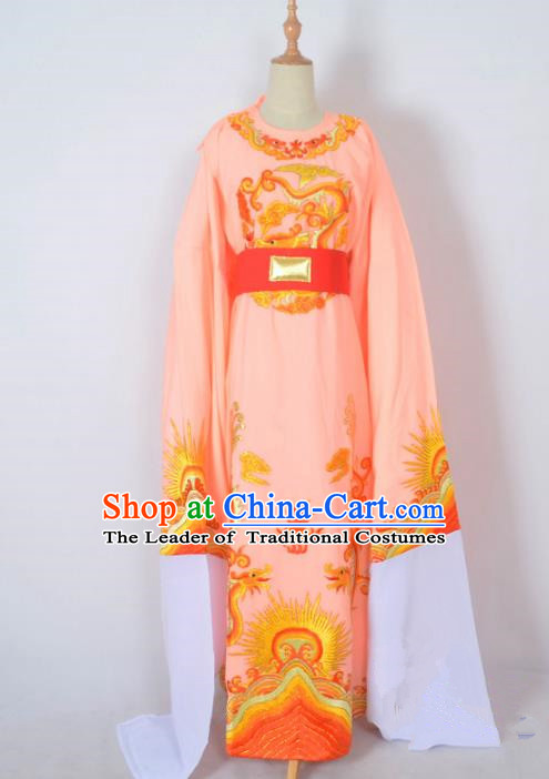 Traditional Chinese Professional Peking Opera Young Men Costume, China Beijing Opera Shaoxing Opera Niche Prince Embroidery Long Robe Clothing