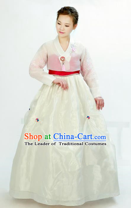 Traditional South Korean Handmade Mother Hanbok Customization Embroidery Clothing, Top Grade Korea Royal Hanbok Costume for Women