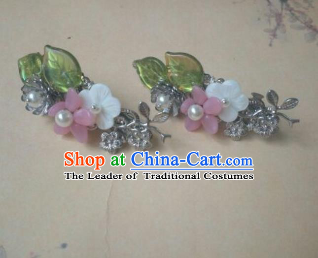 Traditional Handmade Chinese Ancient Classical Hanfu Hair Accessories Little Hair Claw, Princess Headpiece Hairpins Hair Stick Hair Fascinators for Women