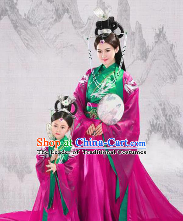 Traditional Ancient Chinese Imperial Consort Costume, Elegant Hanfu Chinese Han Dynasty Embroidered Clothing for Women