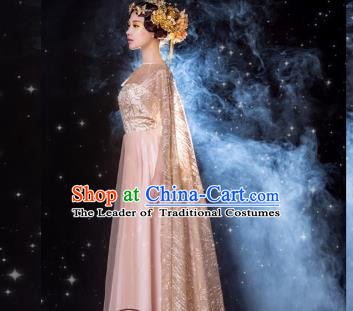 Traditional Ancient Chinese Imperial Concubine Fairy Costume, Elegant Hanfu Chinese Tang Dynasty Embroidered Clothing for Women