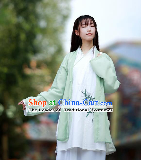 Asian China Ancient Han Dynasty Young Lady Costume Complete Set, Traditional Chinese Princess Hanfu Embroidered Clothing for Women