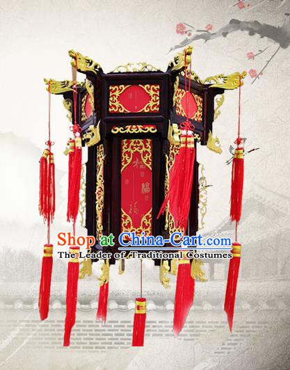 Traditional Chinese Handmade Red Sheepskin Ceiling Lantern Classical Palace Lantern China Palace Lamp