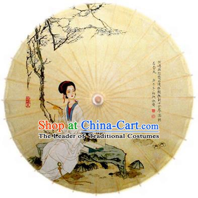 China Traditional Dance Handmade Umbrella Classical Printing Oil-paper Umbrella Stage Performance Props Umbrellas