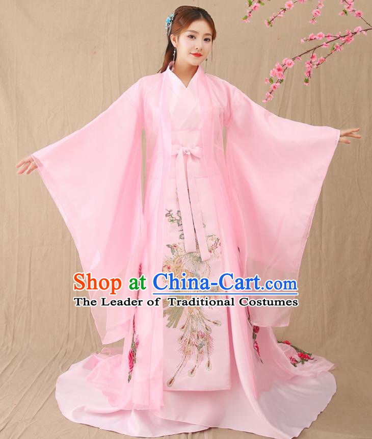 Traditional Chinese Southern and Northern Dynasties Imperial Concubine Costume, China Ancient Palace Lady Hanfu Dress Clothing for Women