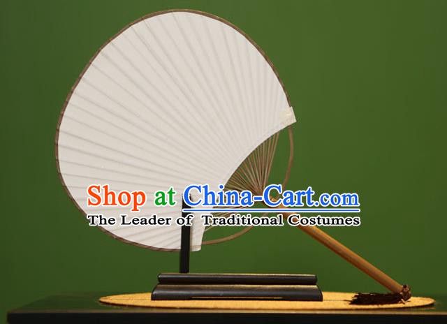 Traditional Chinese Crafts Xuan Paper Fan, Chinese Art Paper Palace Fans Bambusa Surrecta Fans for Women