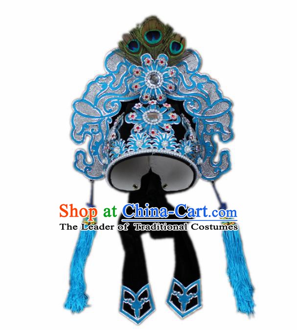 Traditional China Beijing Opera Niche Hat, Chinese Peking Opera Scholar Headwear